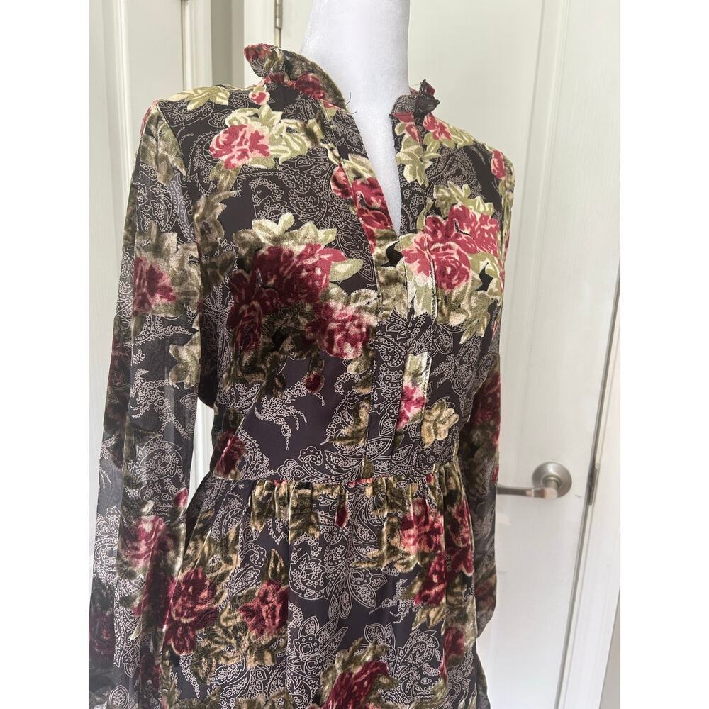 Floral Ruffle Mini Dress – Romantic Whimsical Cottagecore Y2K Charm”​ - Picture 3 of 10